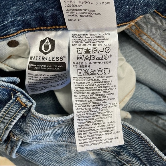 Levi’s 501 Big E Distressed High Waist Button Fly Jeans Size 26 - Picture 10 of 13